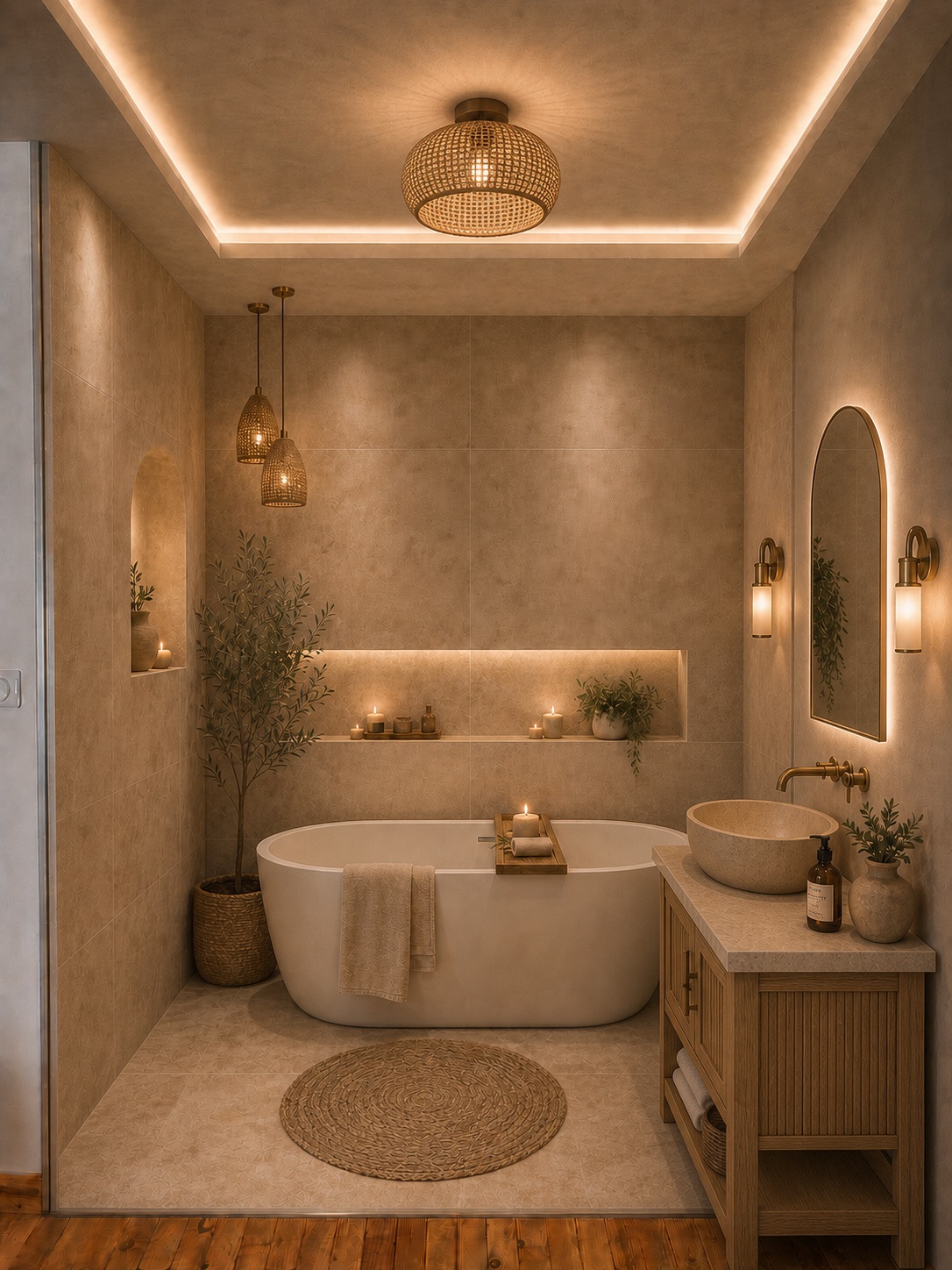 Modèle Boho Méditerranéen — Salle de bain TOMANN Vendée